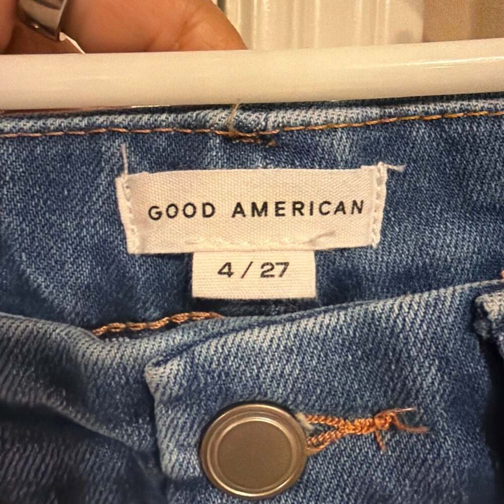 Good American Good Curve Straight Super High-Rise Compression Jeans - Picture 3 of 10